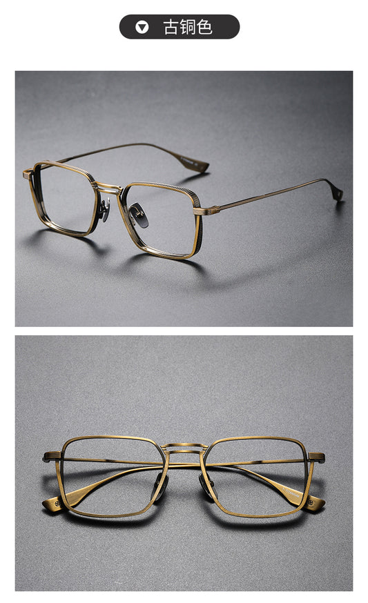 Danyang Japanese-Style Retro Pure Titanium Myopia Glasses Frame for Men