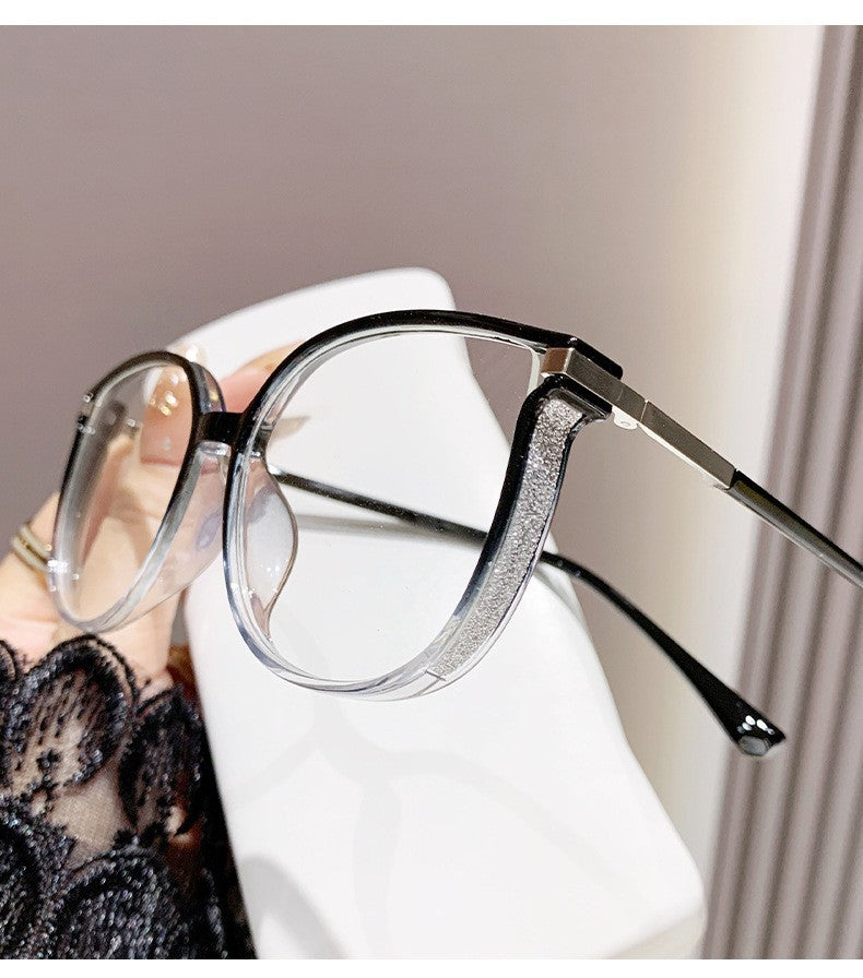 Photochromic Fashion Cross-border Bright Border Blue Light Glasses Women's